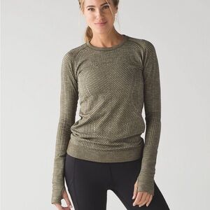 Lululemon Rest Less Pullover Military Green Size 6